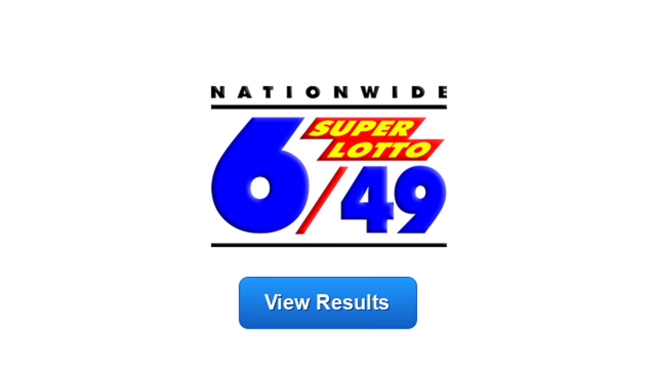 6 49 Lotto Result Official Pcso Lotto Results Today